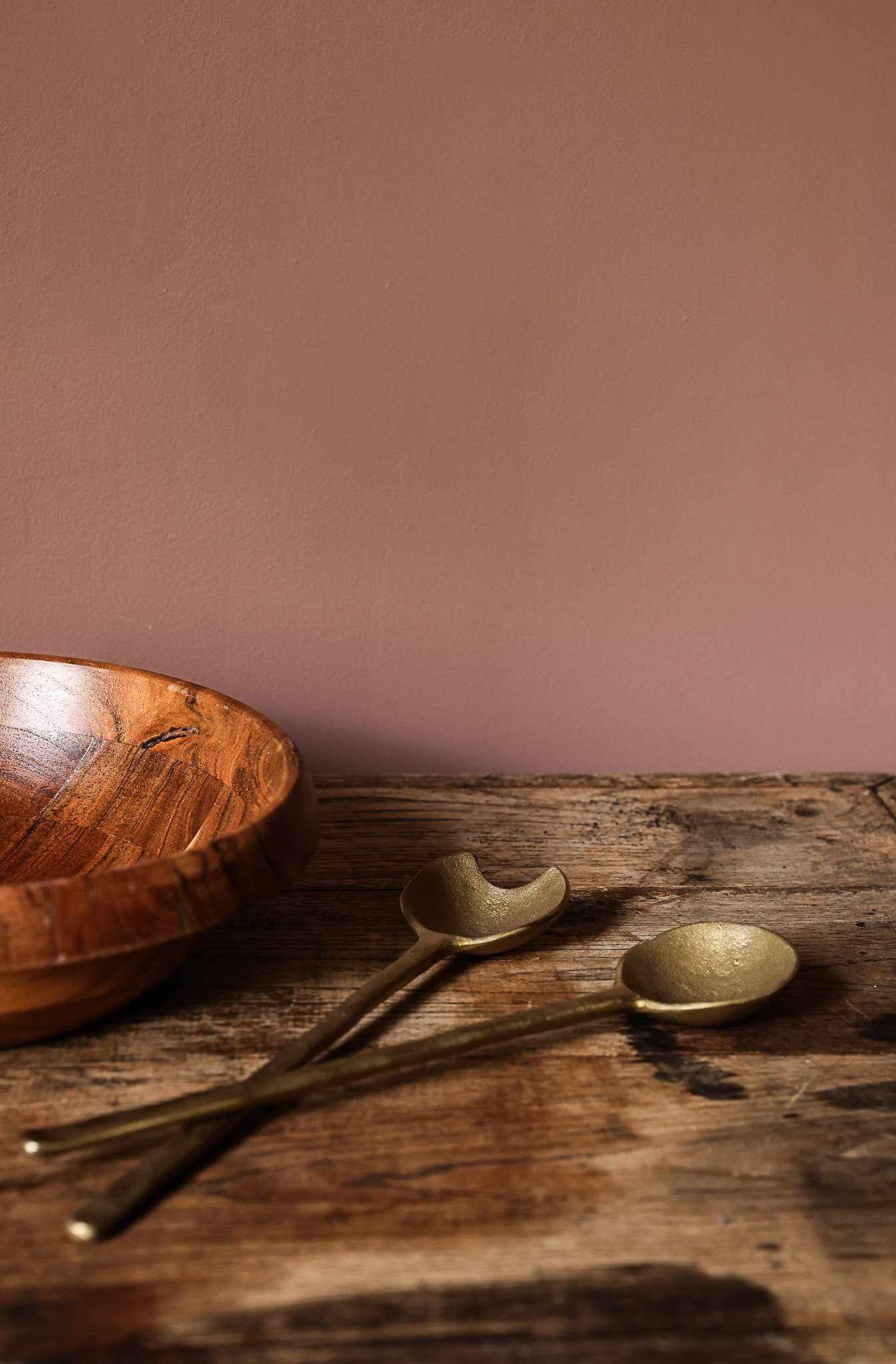 Wooden salad bowl