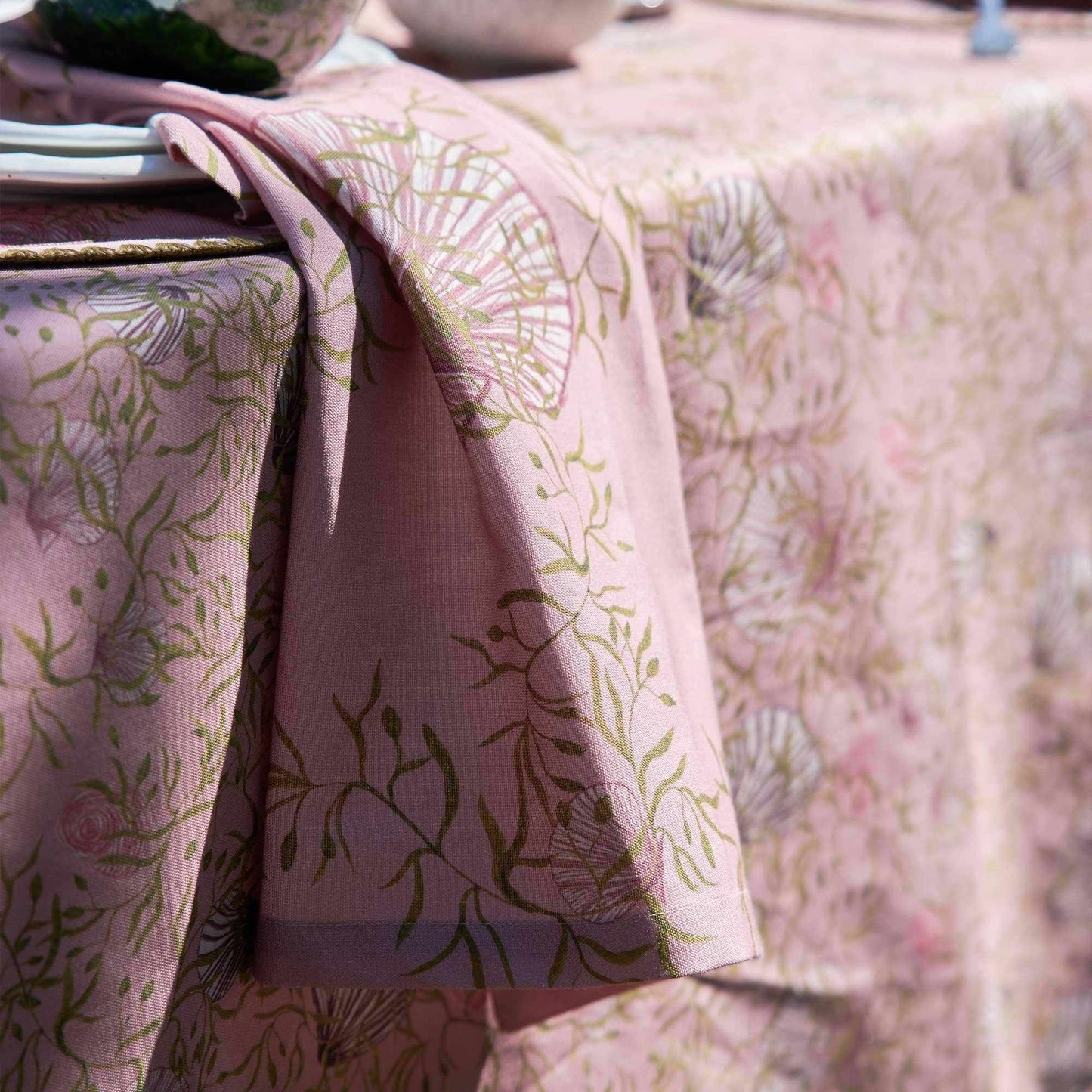Seashell Botanical Cotton Napkins – Sold individually