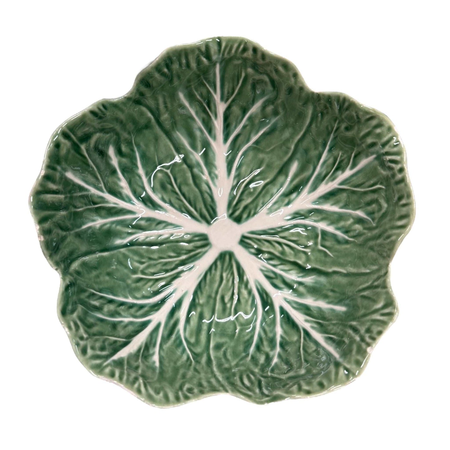 Bordallo Pinheiro Majolica Cabbage Leaf Bowls – Set of 4