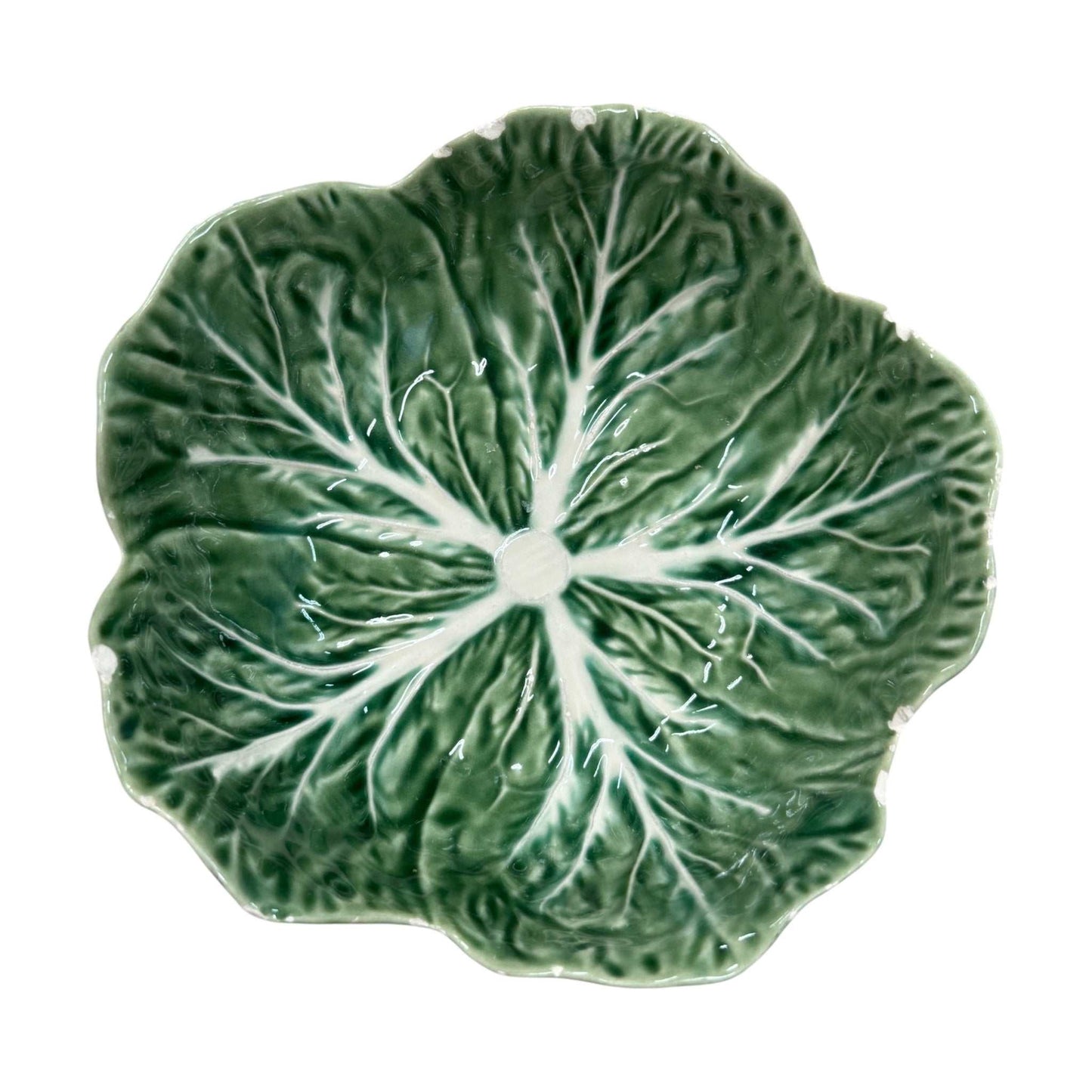 Bordallo Pinheiro Majolica Cabbage Leaf Bowls – Set of 4