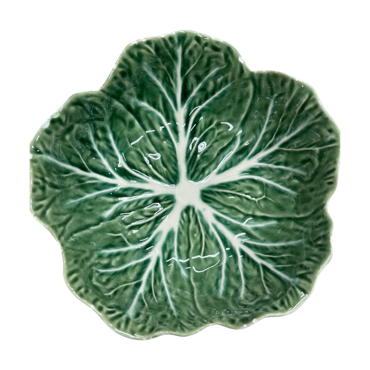 Bordallo Pinheiro Majolica Cabbage Leaf Bowls – Set of 4