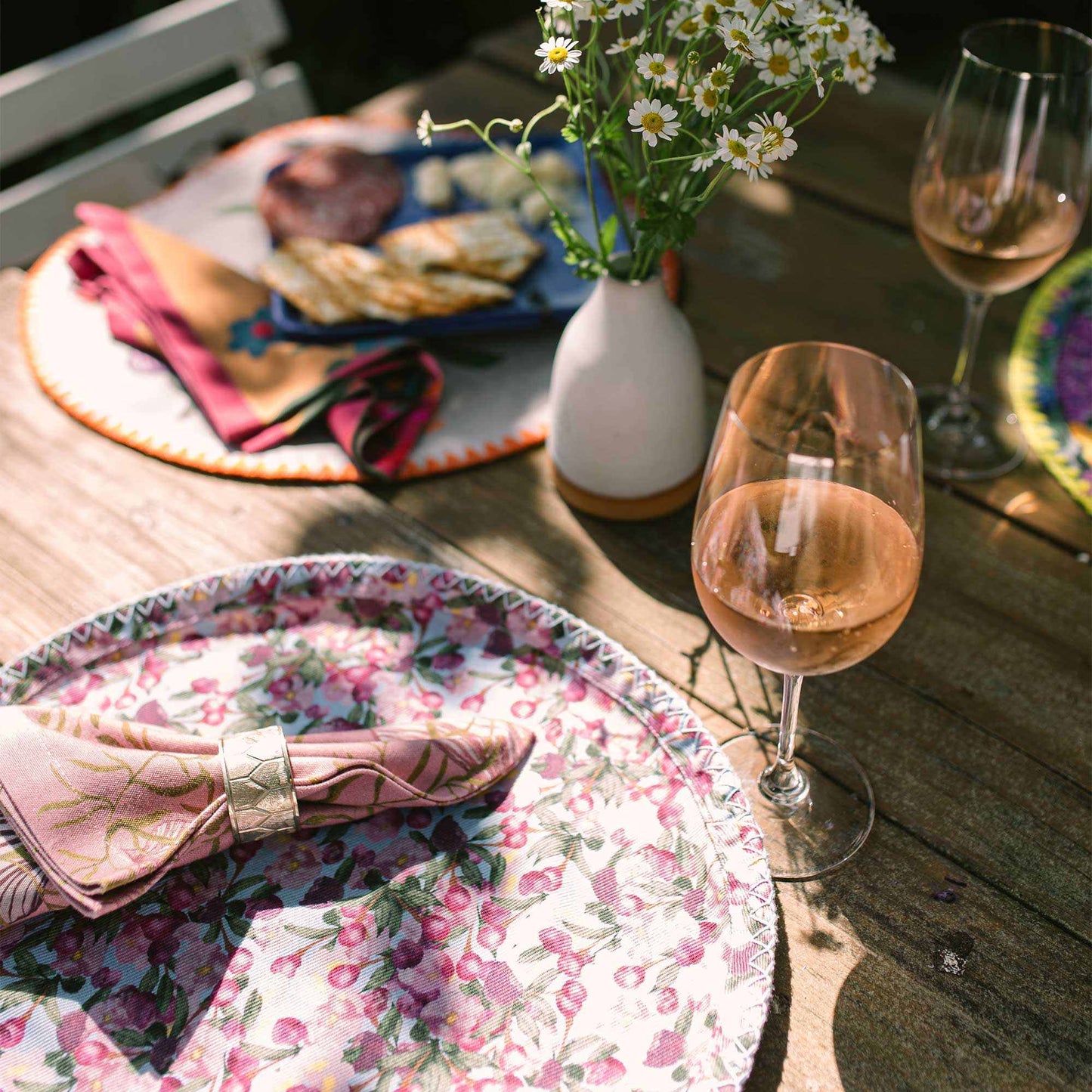 Seashell Botanical Cotton Napkins – Sold individually