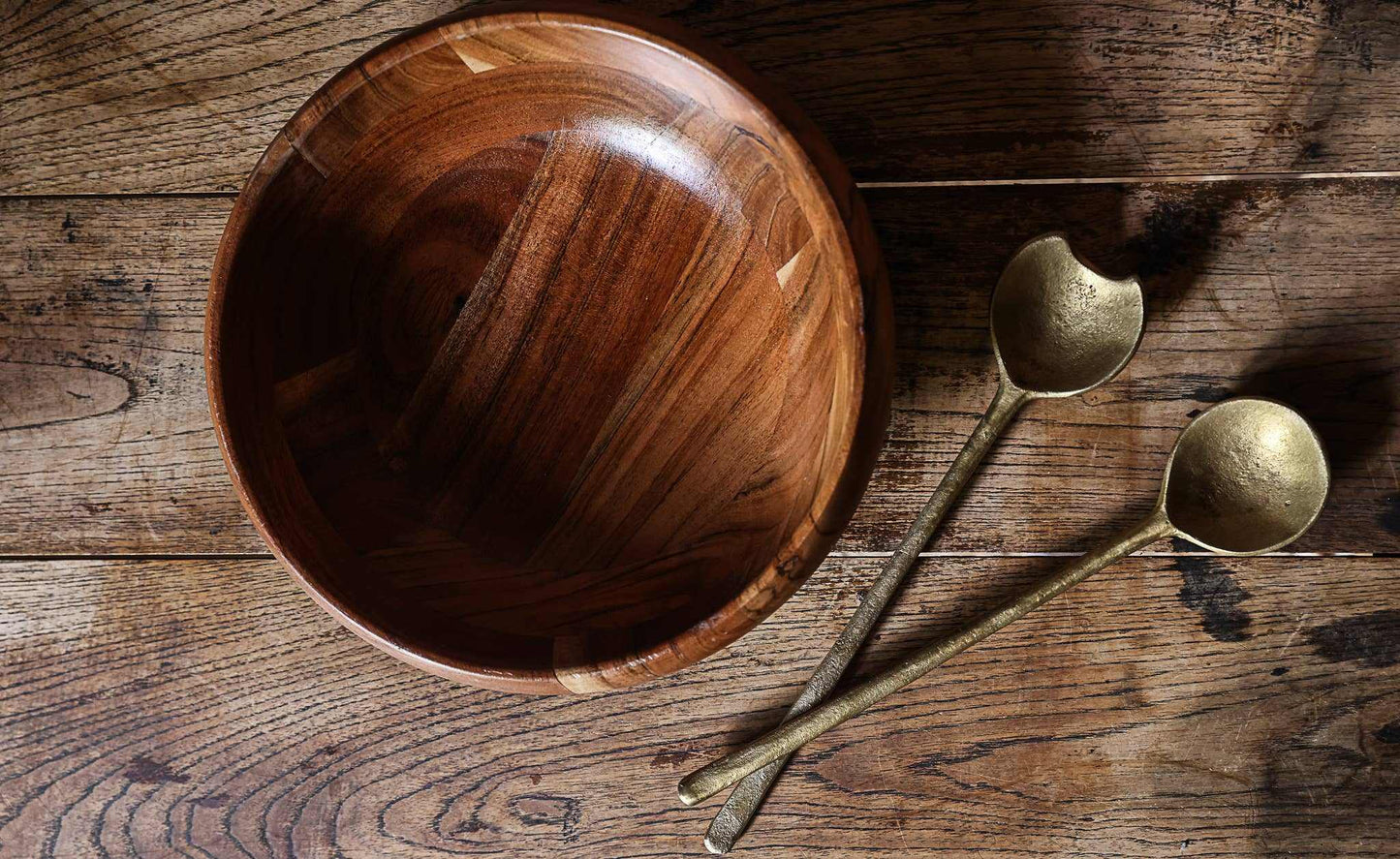 Wooden salad bowl