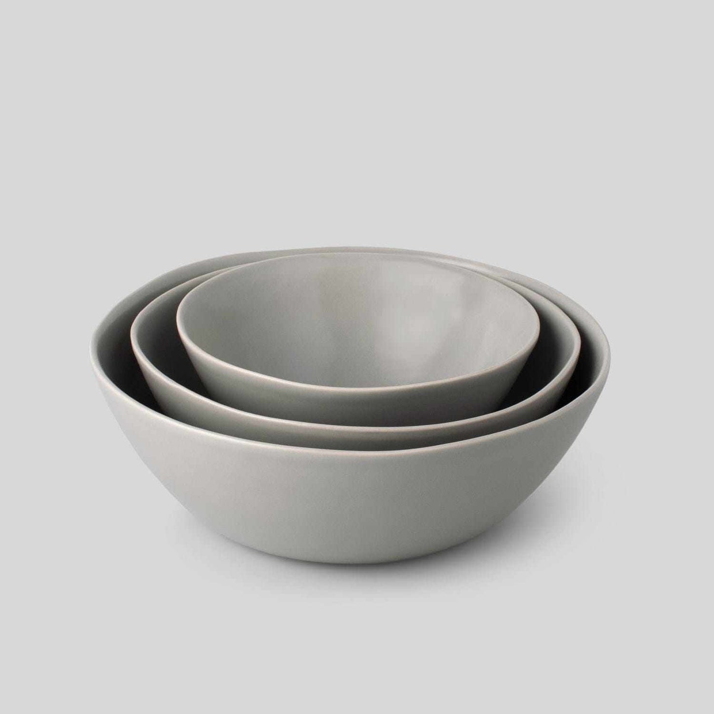 The Nested Serving Bowls: Speckled White