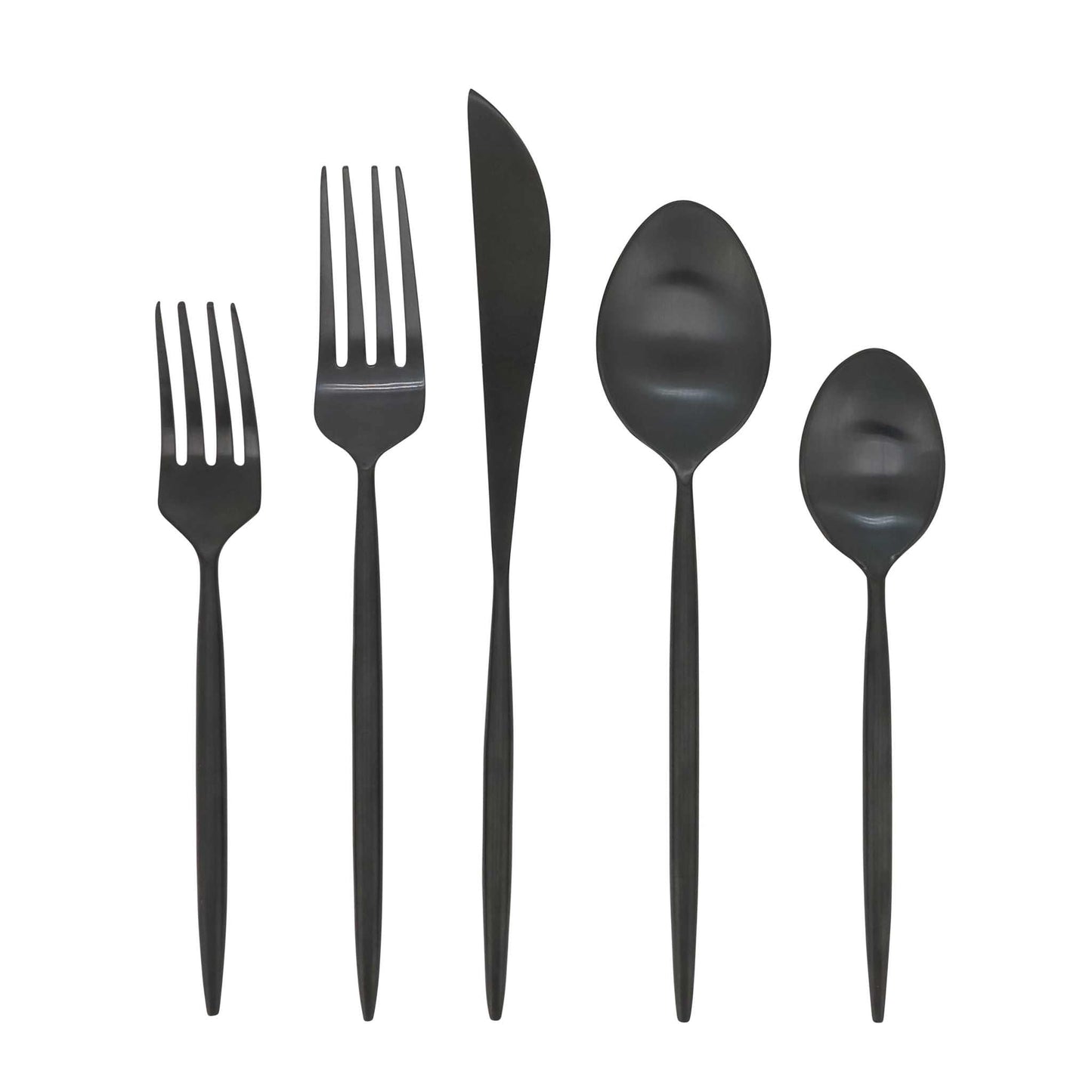 Stainless Steel Flatware: Black