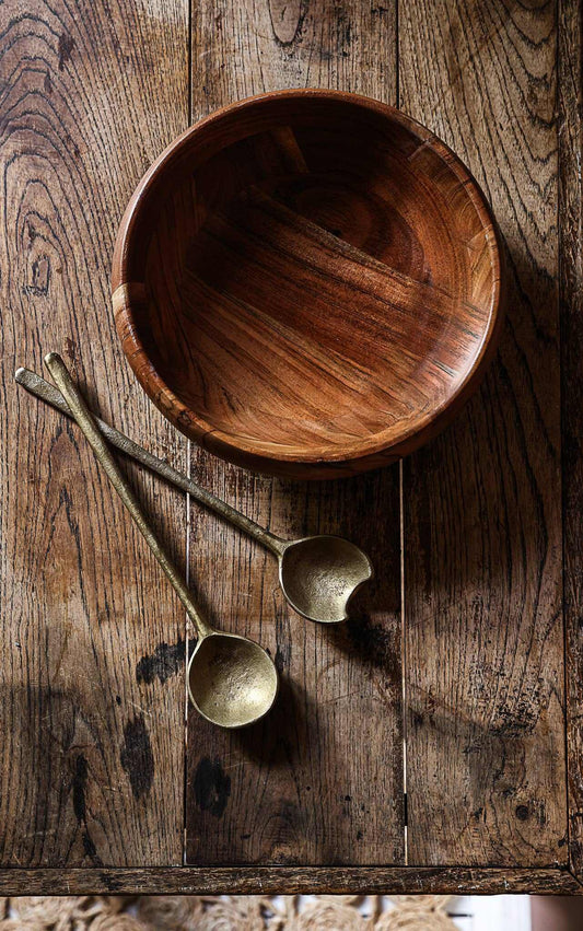 Wooden salad bowl
