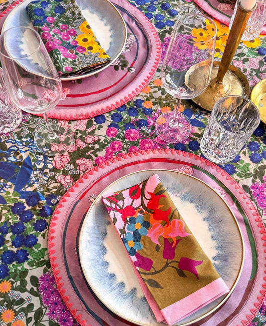 Garden Bloom Cotton Napkins – Set of 6
