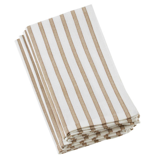 Natural Pinstripe Napkin - Set of 4