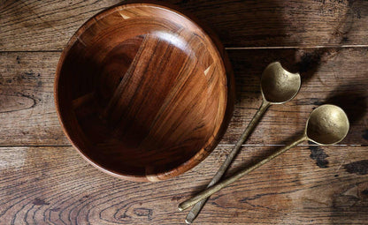 Wooden salad bowl