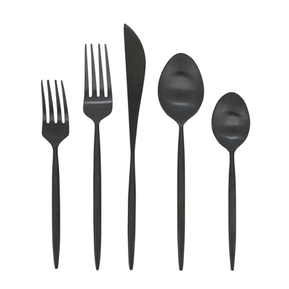 Stainless Steel Flatware: Black